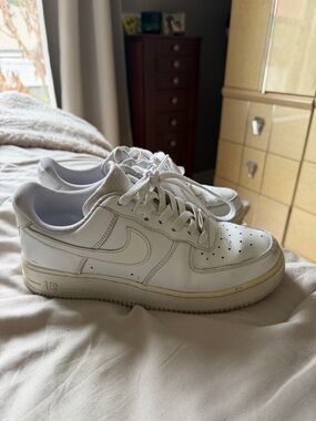 Nike White Low-Top Leather Sneakers